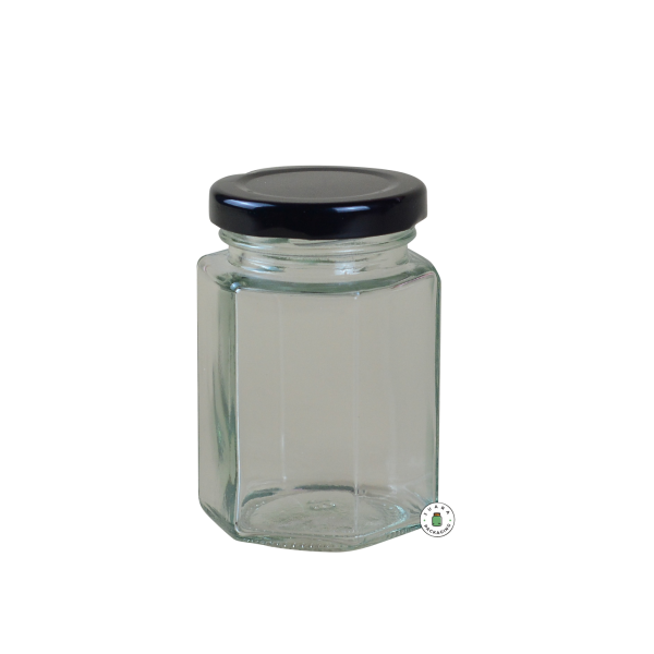 Jar Kaca Hexagon - 100 ml