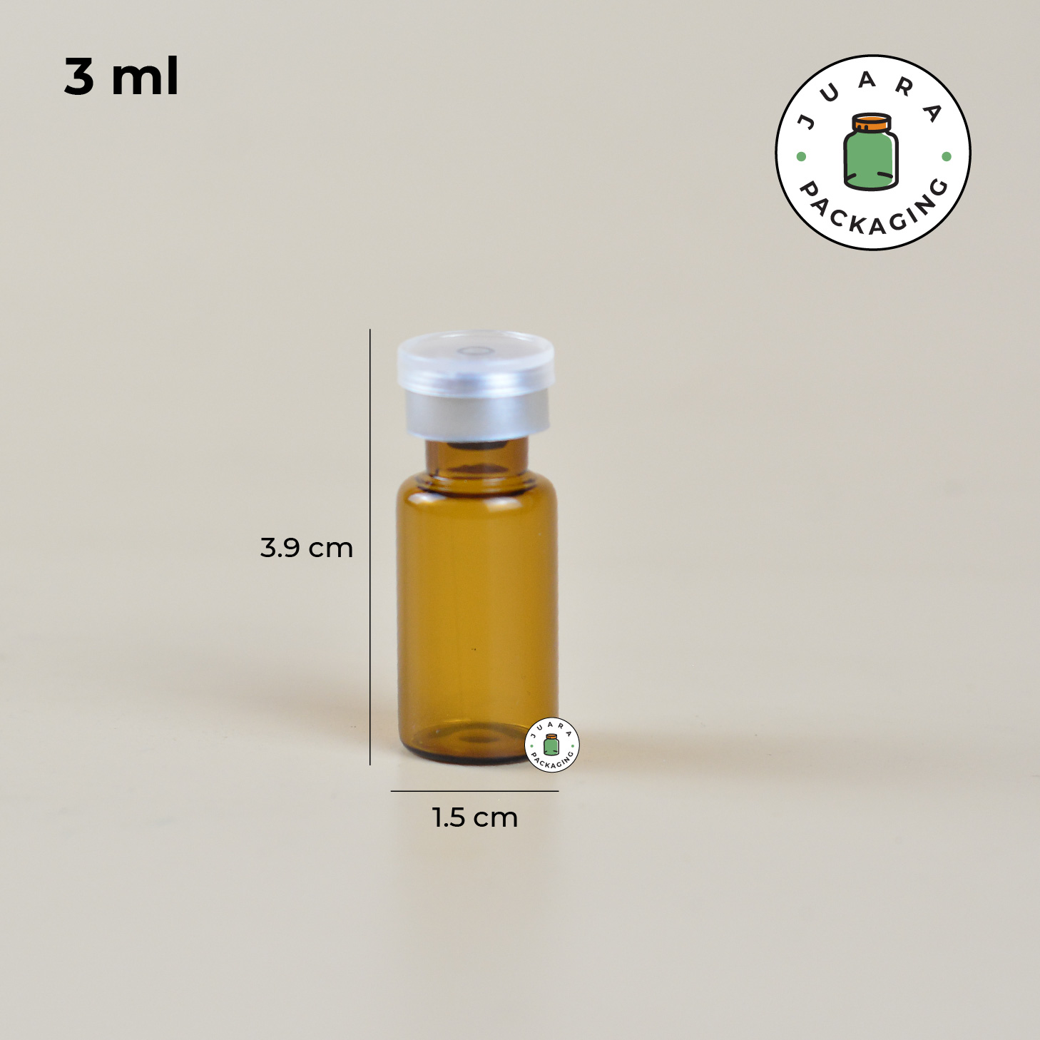 Botol Sample Amber - 3 ml - Image 6