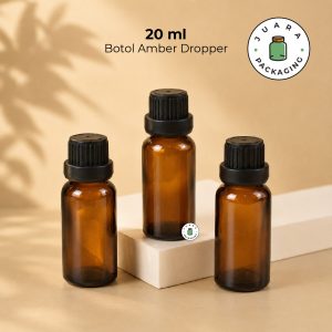 Botol Amber Dropper - 20 ml