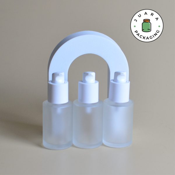 Botol Kaca Frosted Pump - 30 ml - Image 2
