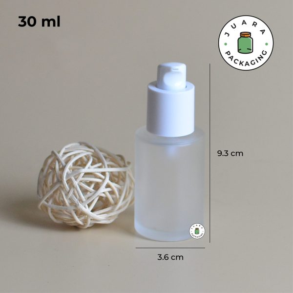 Botol Kaca Frosted Pump - 30 ml - Image 5