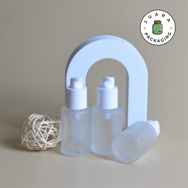 Botol Kaca Frosted Pump - 30 ml - Image 3