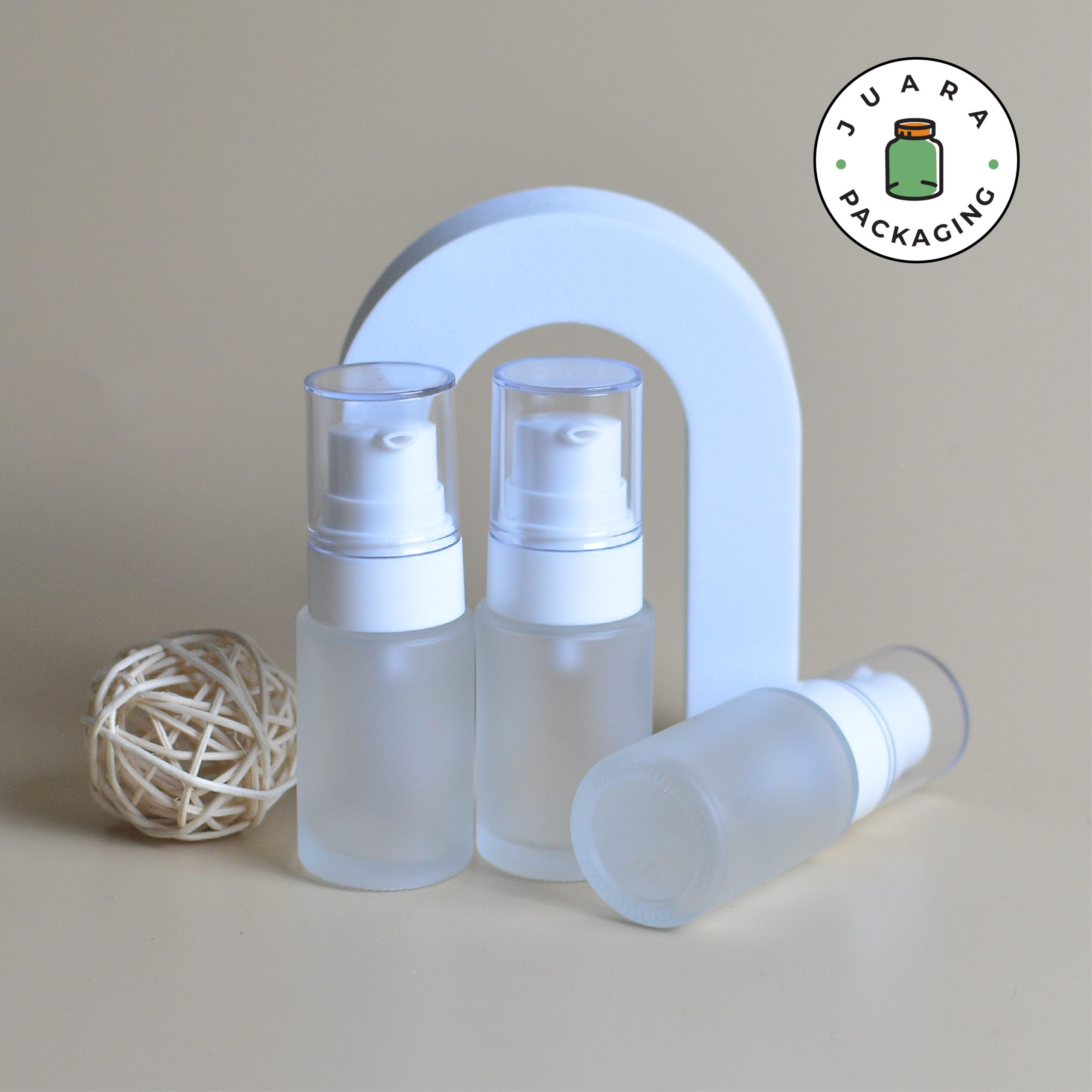 Botol Pump Putih Tutup Tebal - 30 ml - Image 3