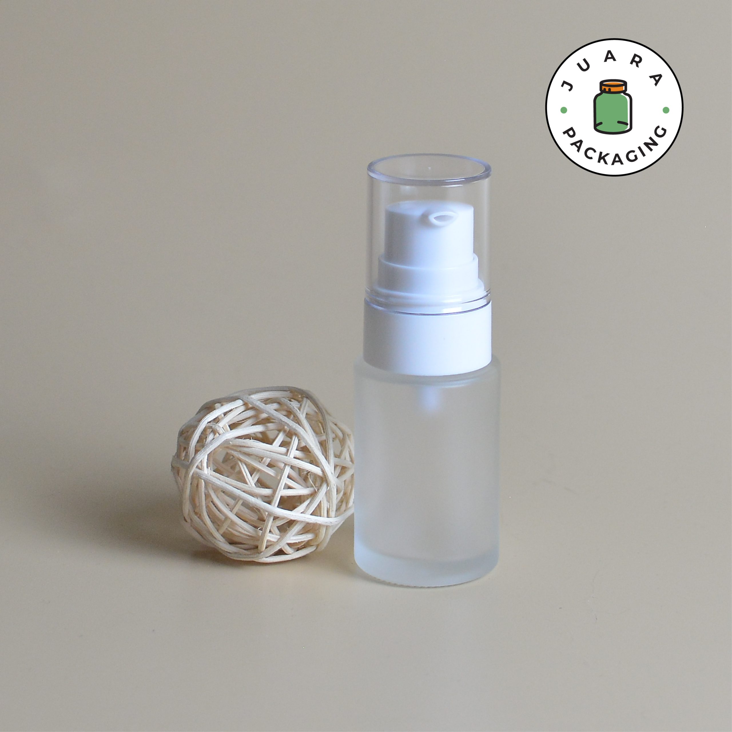 Botol Pump Putih Tutup Tebal - 30 ml - Image 4