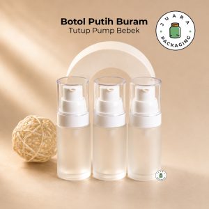 Botol Kaca Pump Tutup Bebek - 30 ml