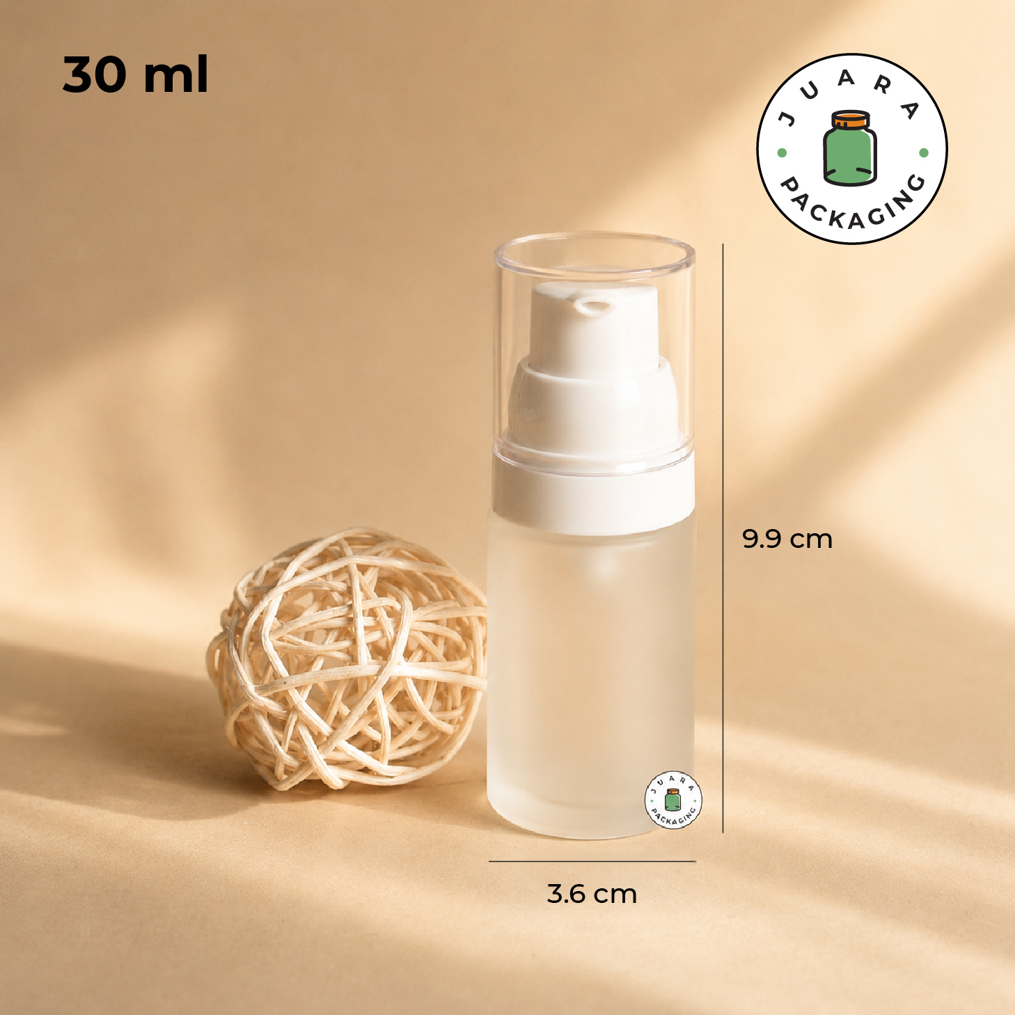 Botol Kaca Pump Tutup Bebek - 30 ml - Image 3