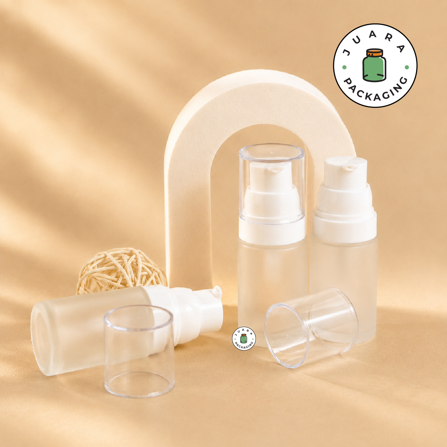 Botol Kaca Pump Tutup Bebek - 30 ml - Image 2