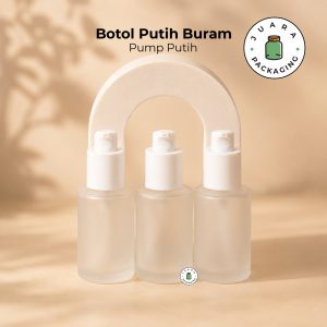 Botol Kaca Frosted Pump - 30 ml