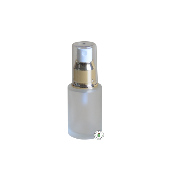 Botol Spray Kaca Leher Gold - 30 ml