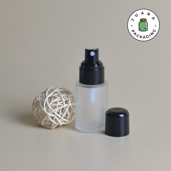 Botol Spray Tutup Hitam Bulat - 30 ml - Image 4