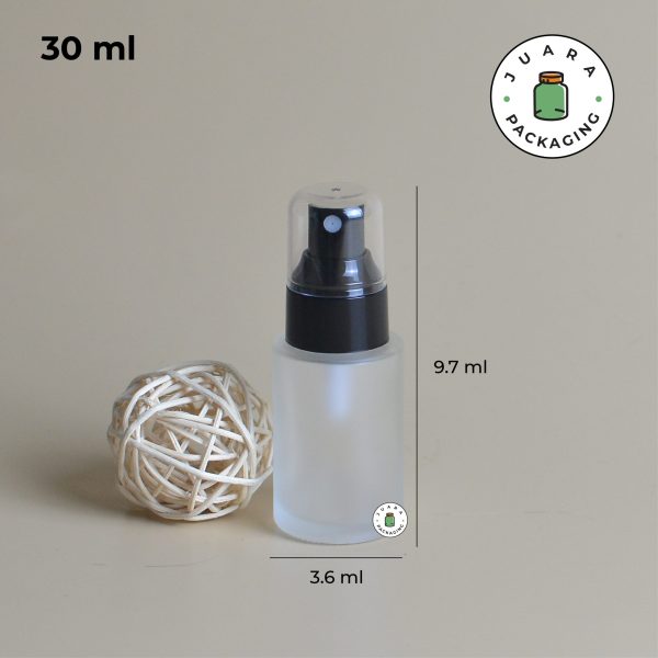 Botol Spray Tutup Hitam Transparan - 30 ml - Image 4