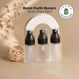 Botol Spray Tutup Hitam Transparan - 30 ml