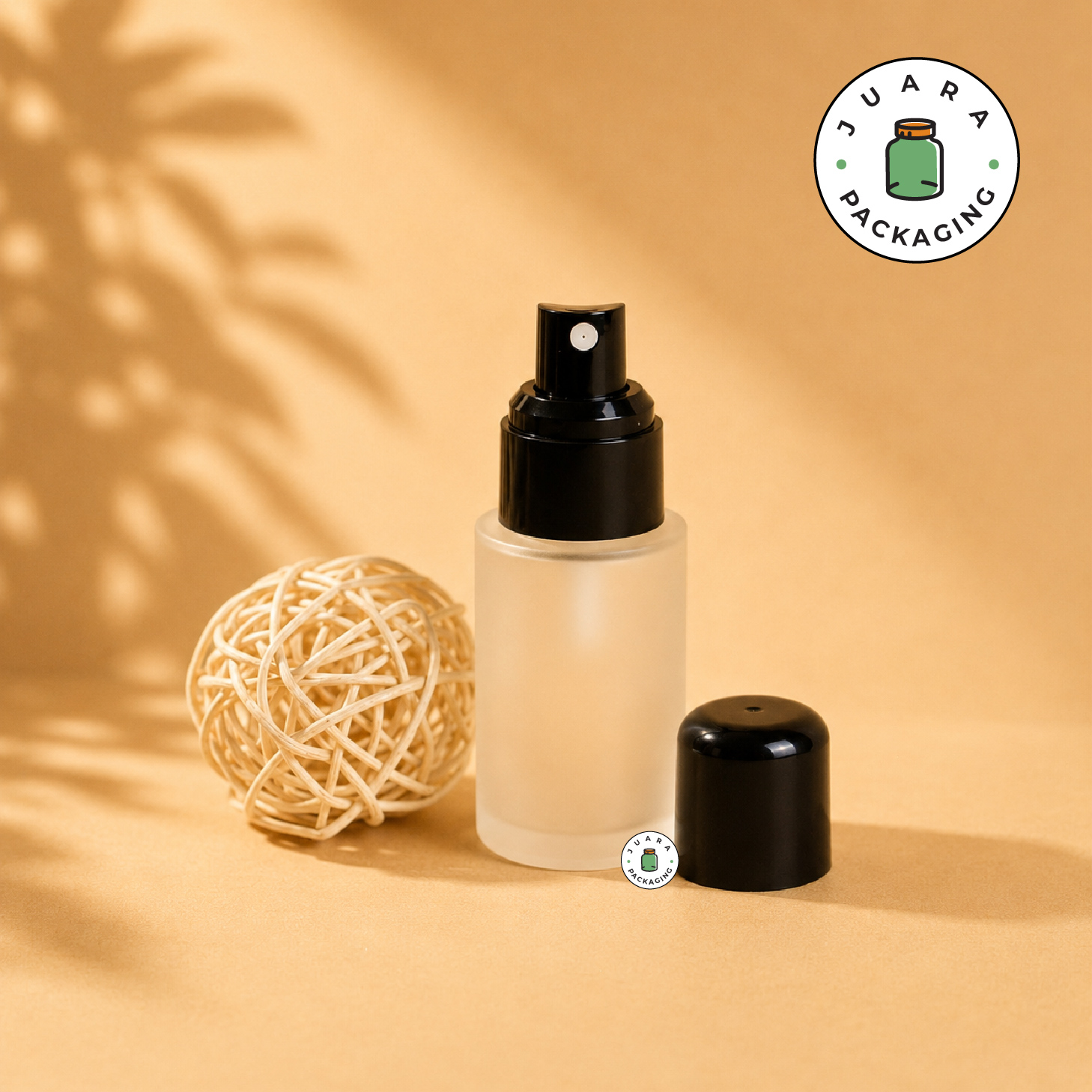 Botol Spray Tutup Hitam Bulat - 30 ml - Image 4