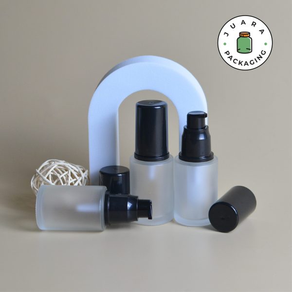 Botol Pump Tutup Hitam Tinggi - 30 ml - Image 3