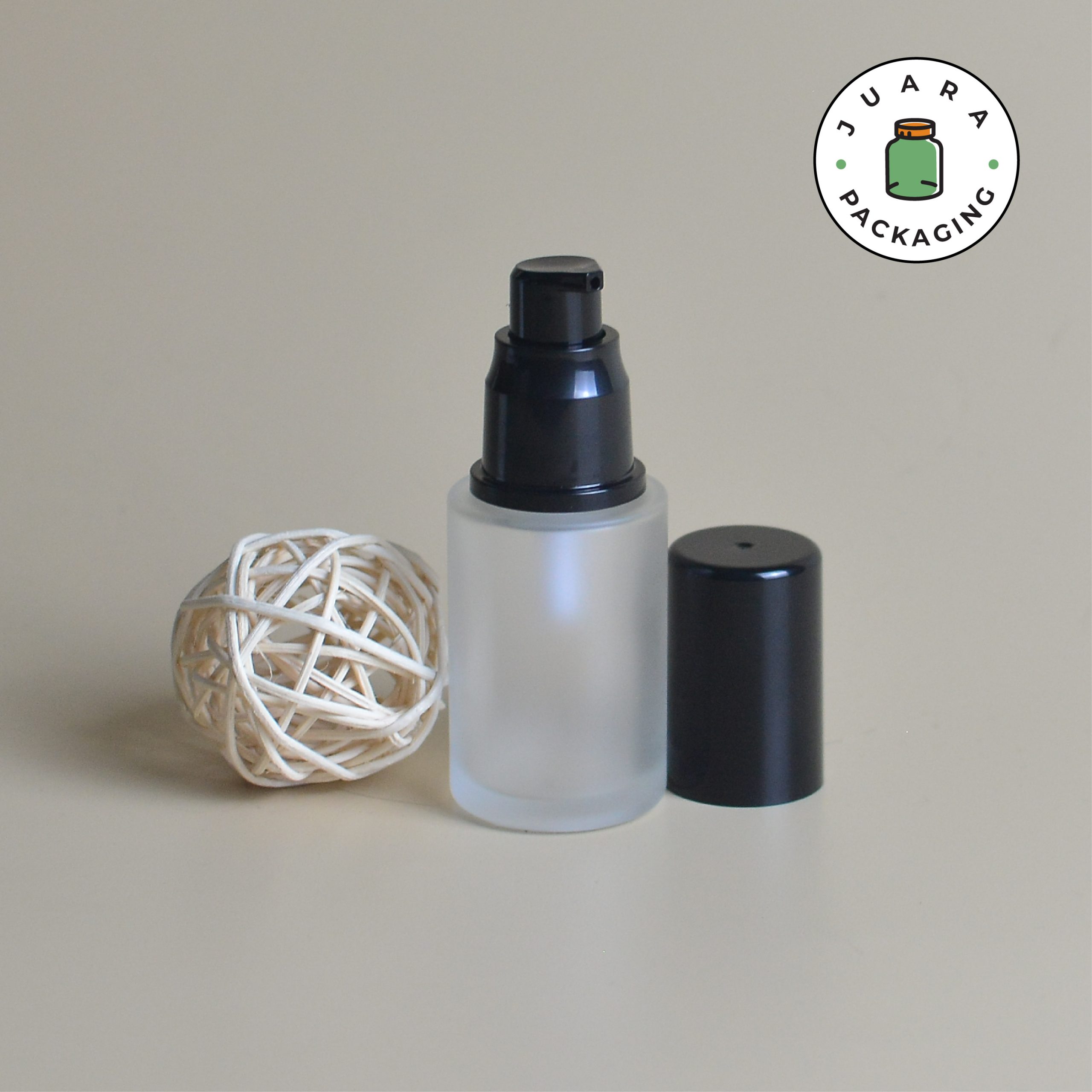Botol Pump Tutup Hitam Tinggi - 30 ml - Image 4