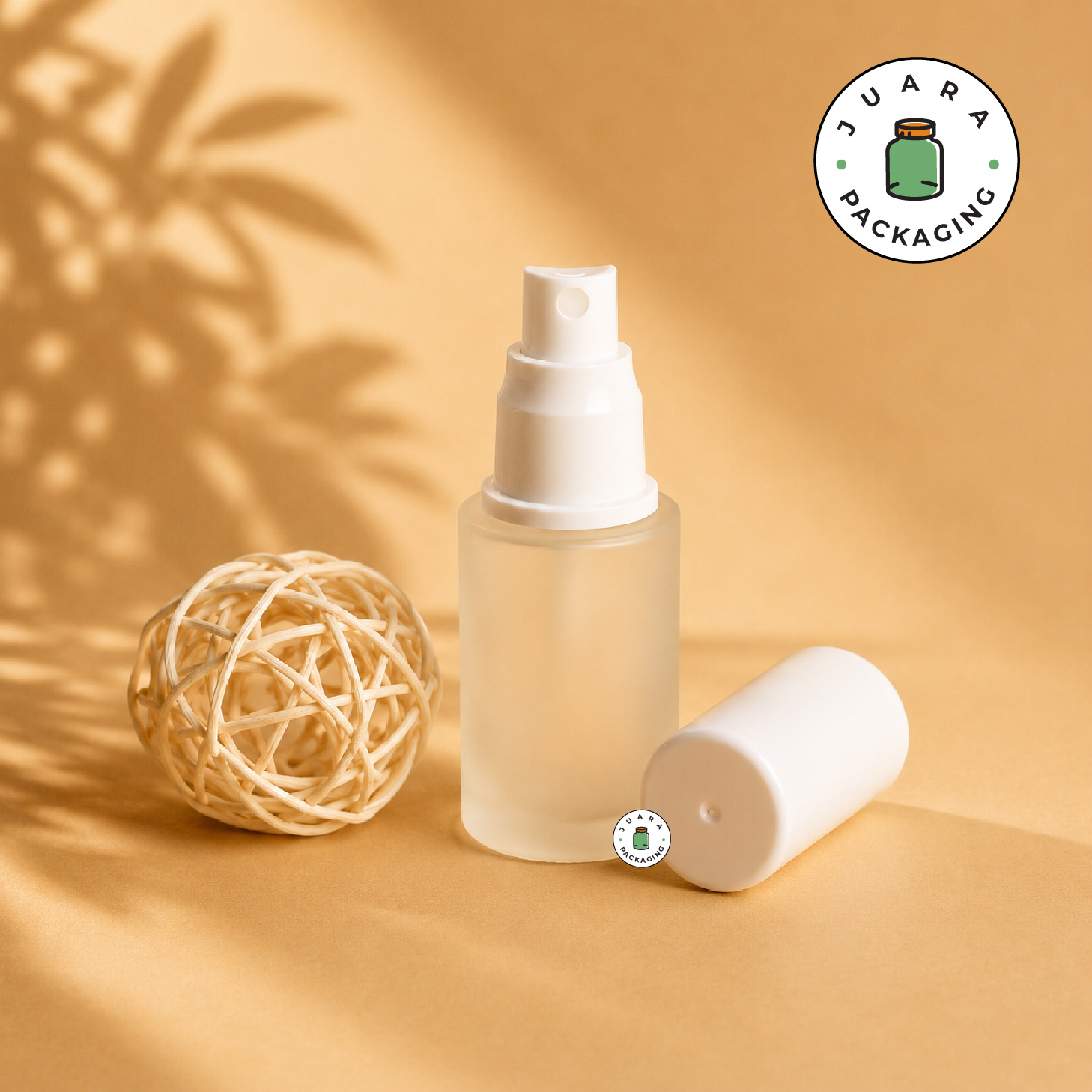 Botol Spray Kaca Tutup Putih - 30 ml - Image 5