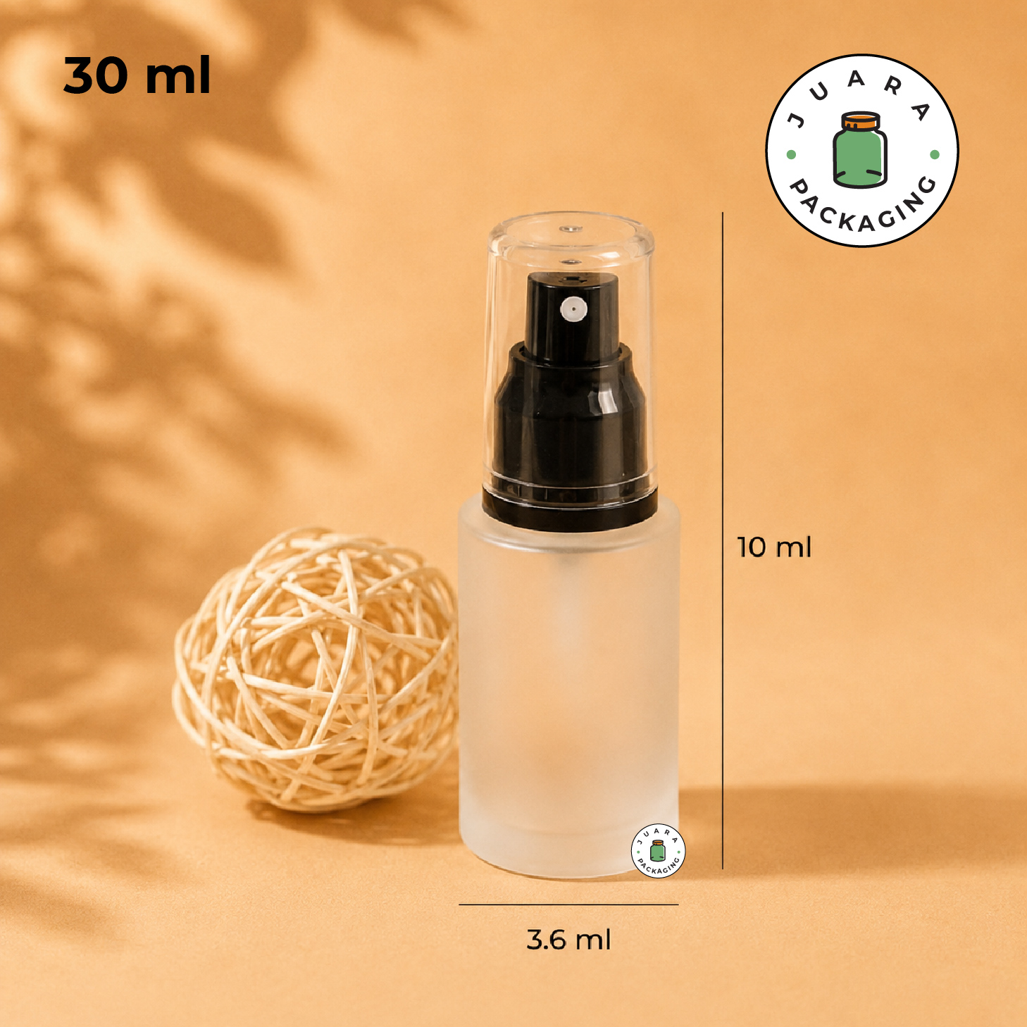 Botol Spray Hitam Tutup Tinggi - 30 ml - Image 3