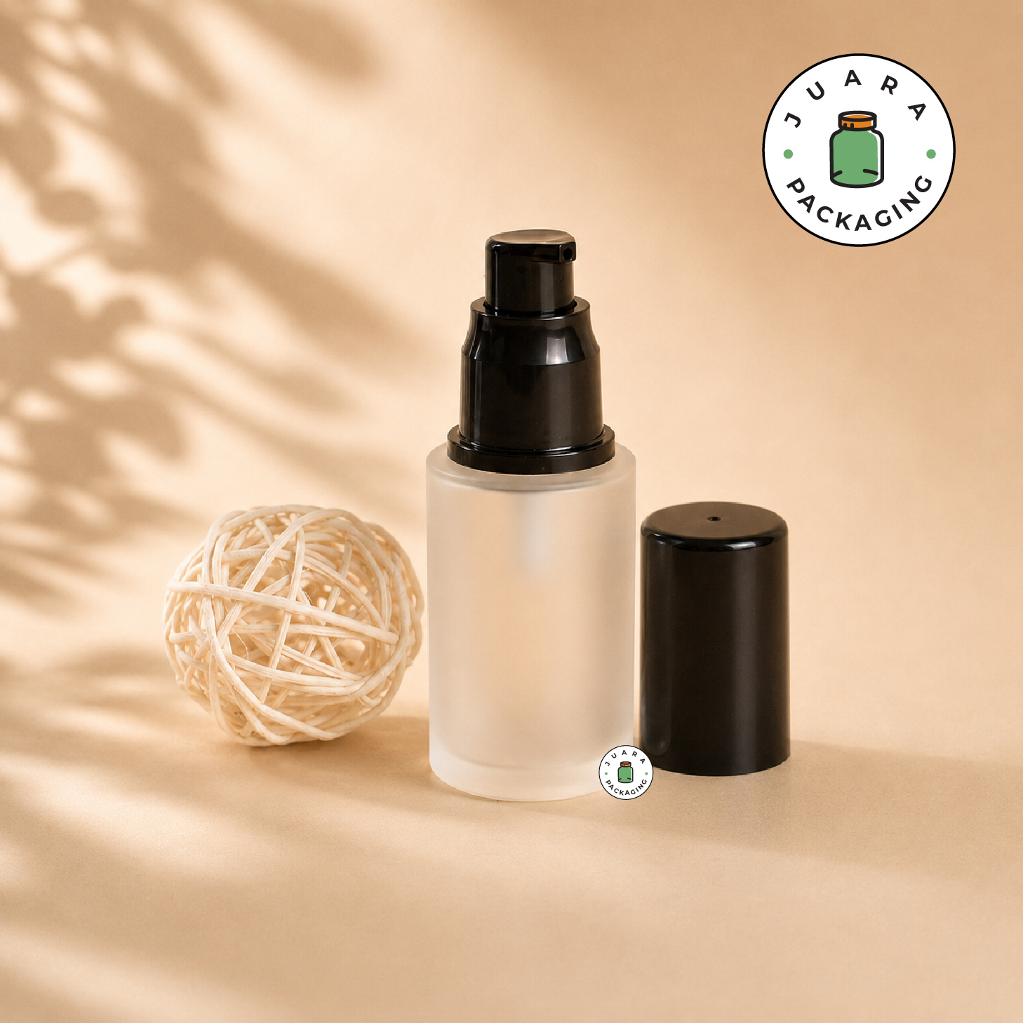 Botol Pump Tutup Hitam Tinggi - 30 ml - Image 5