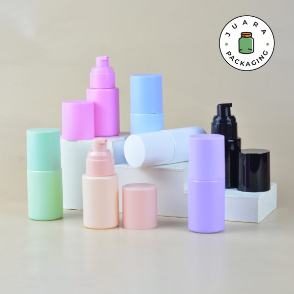 Botol Pump Kaca Warna - 30 ml