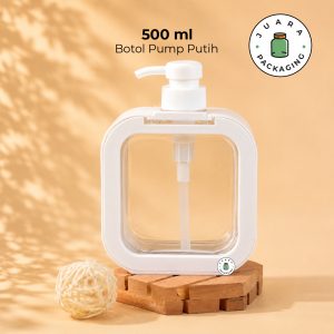 Botol Pump Putih Minimalis - 500 ml