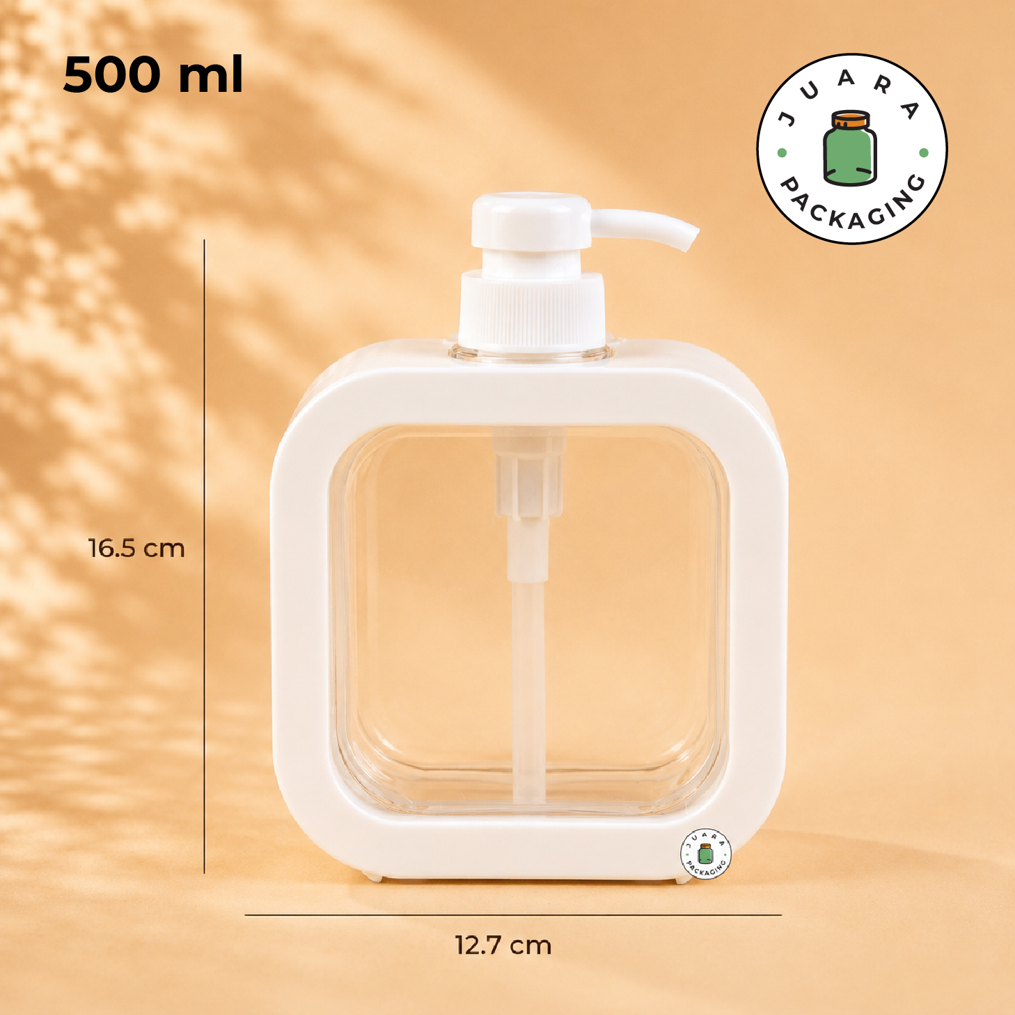 Botol Pump Putih Minimalis - 500 ml - Image 3