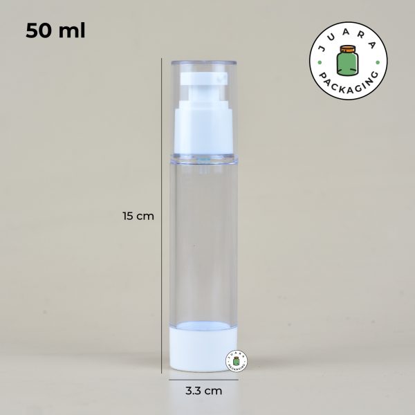 Botol Pump Airless Acrylic - 15 ml 30 ml 50 ml 80 ml 100 ml 120 ml - Image 7