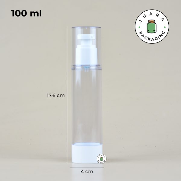 Botol Pump Airless Acrylic - 15 ml 30 ml 50 ml 80 ml 100 ml 120 ml - Image 9