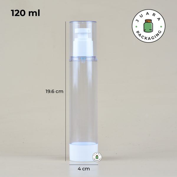 Botol Pump Airless Acrylic - 15 ml 30 ml 50 ml 80 ml 100 ml 120 ml - Image 10