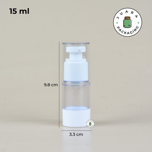 Botol Pump Airless Acrylic - 15 ml 30 ml 50 ml 80 ml 100 ml 120 ml - Image 11