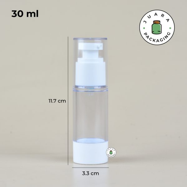 Botol Pump Airless Acrylic - 15 ml 30 ml 50 ml 80 ml 100 ml 120 ml - Image 12