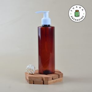 Botol Pump Plastik Coklat - 250 ml