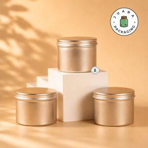 Jar Kaleng Bronze Tutup Ulir - 100 ml
