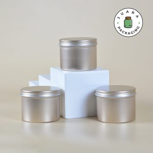 Jar Kaleng Bronze Tutup Ulir - 100 ml