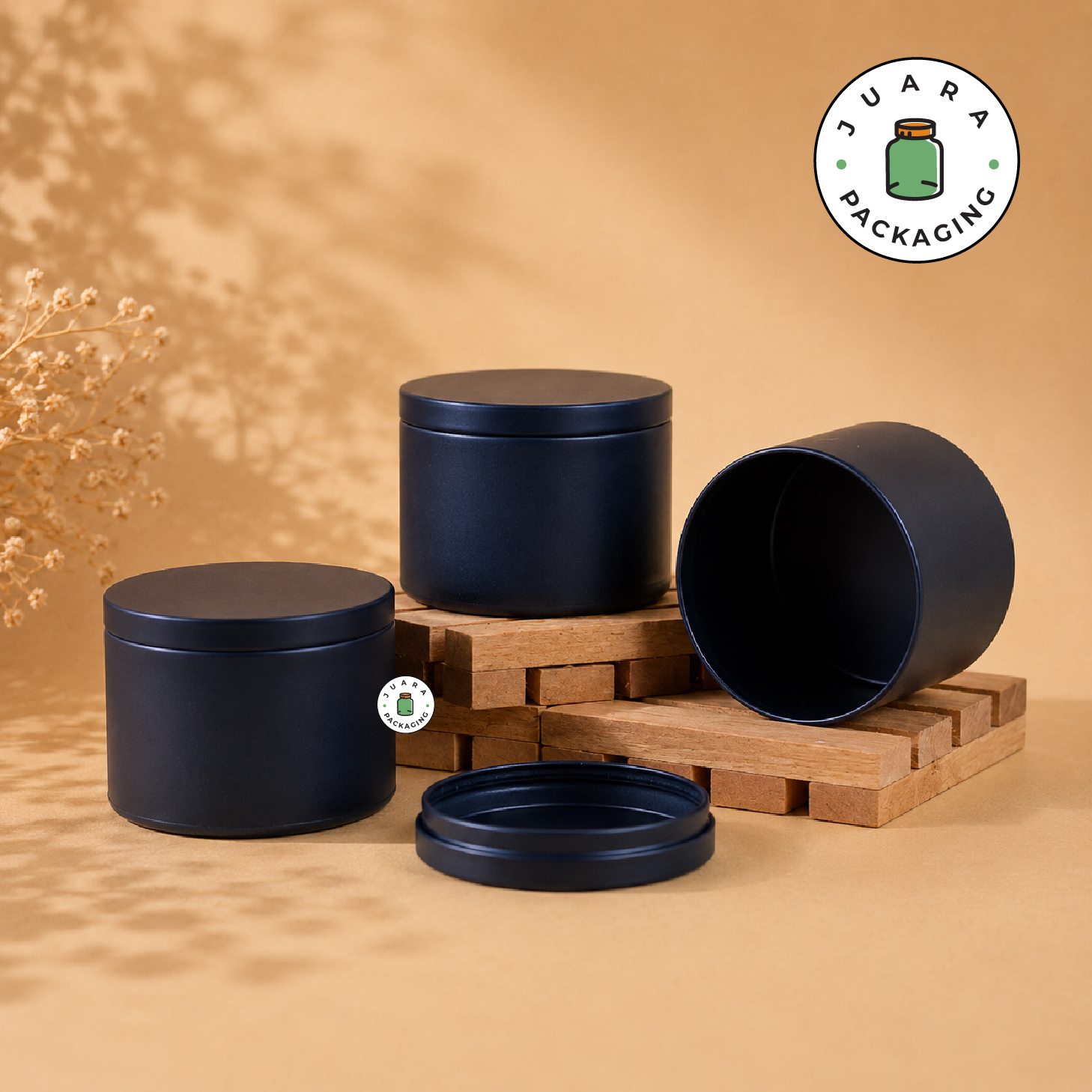 Jar Kaleng Inner Hitam - 200 ml - Image 2