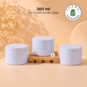 Jar Kaleng Putih - 200 ml