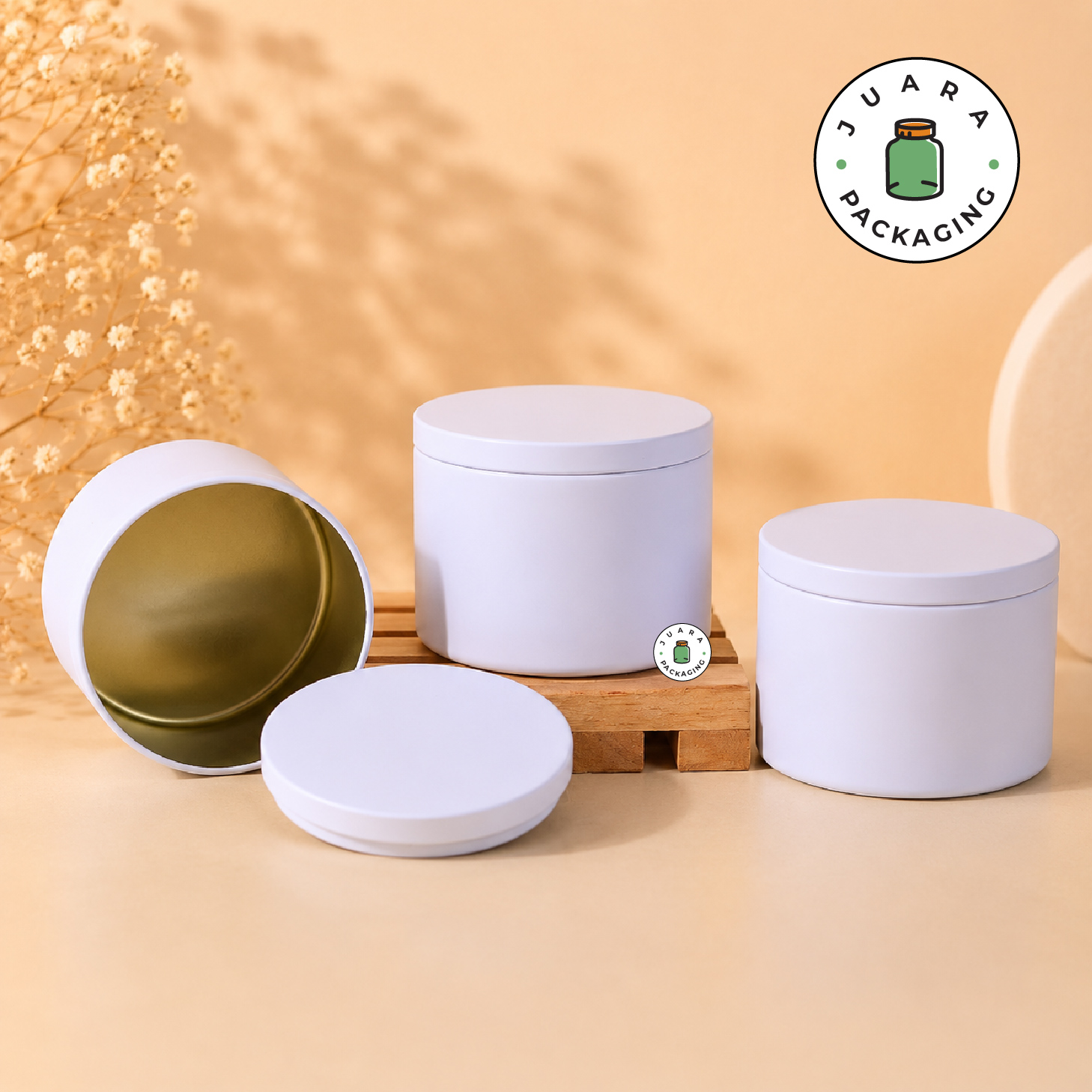Jar Kaleng Putih - 200 ml - Image 2