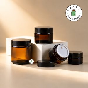 Pot Cream Kaca Amber - 10 ml 30 ml 50 ml 100 ml