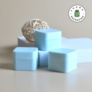 Pot Cream Plastik Biru - 10 ml