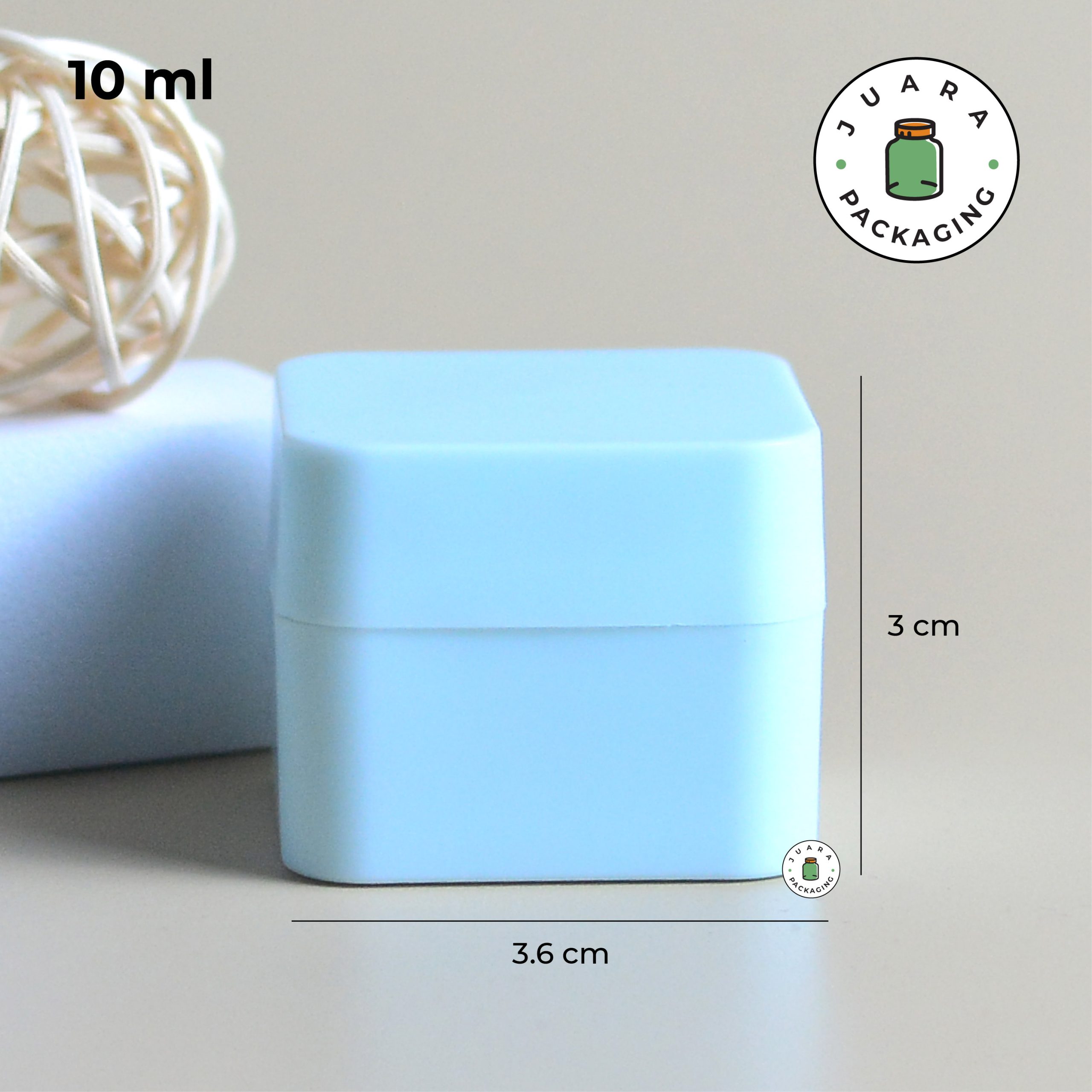 Pot Cream Plastik Biru - 10 ml - Image 6