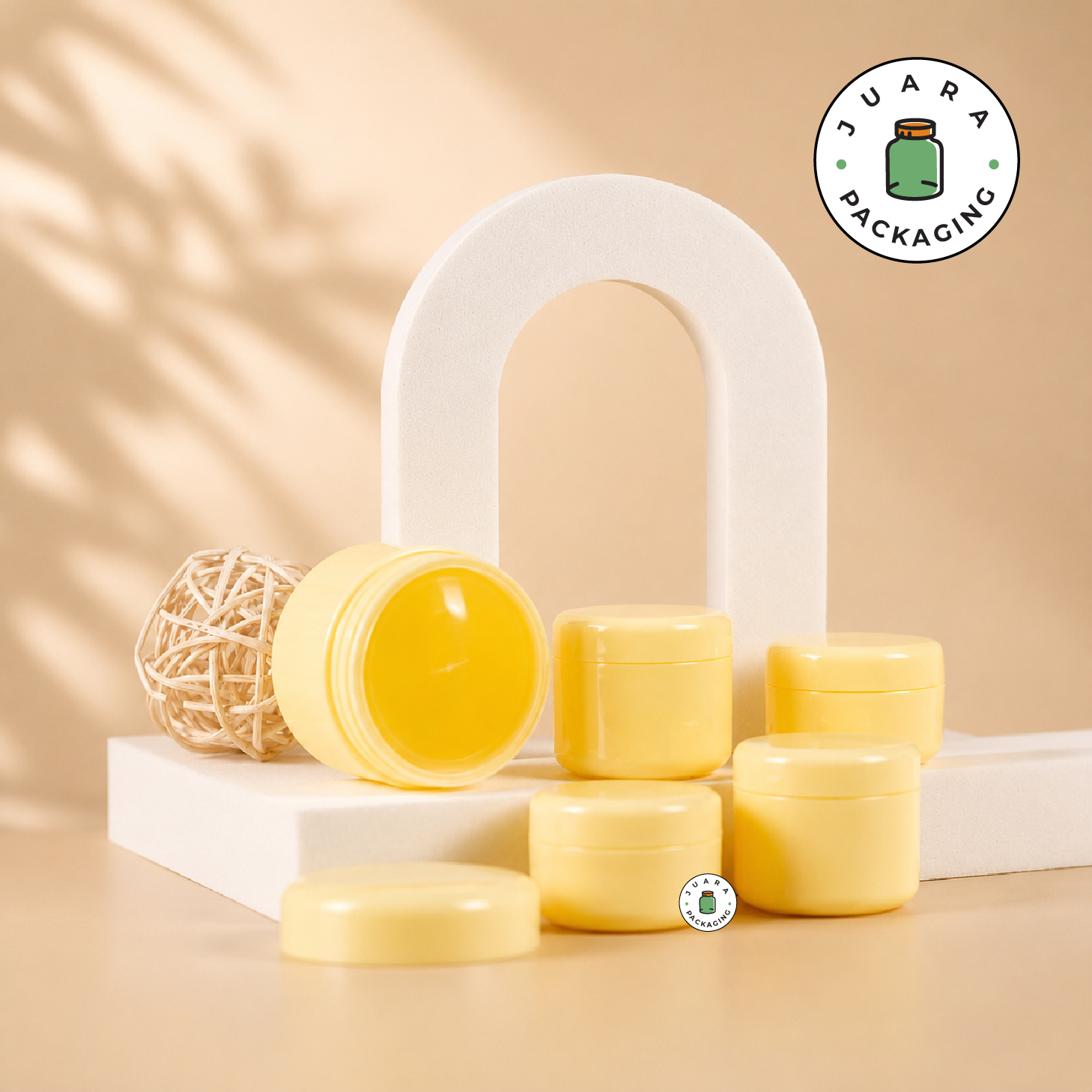 Pot Cream Plastik Kuning - 20 ml 30 ml 50 ml 100 ml 150 ml - Image 2