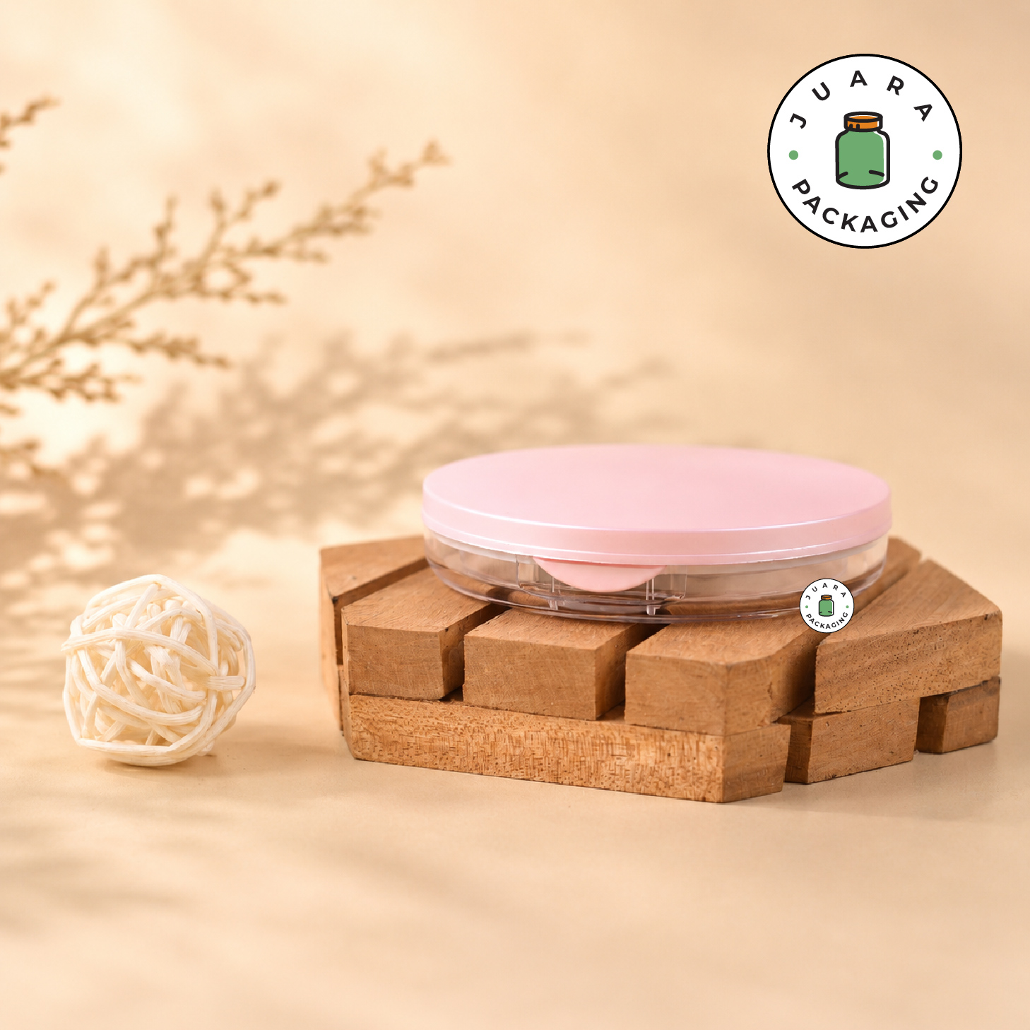 Wadah Bedak Tabur Pink - 5 gr - Image 2