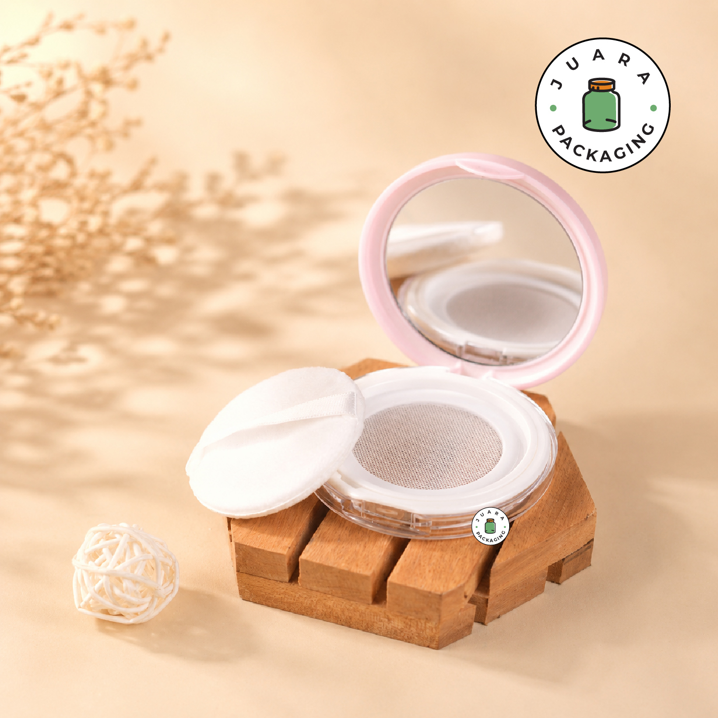 Wadah Bedak Tabur Pink - 5 gr - Image 4