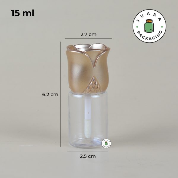 Wadah Lipcare Mawar - 15 ml - Image 5