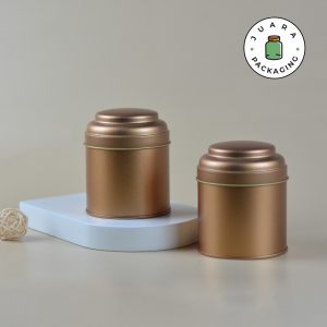 Wadah Kaleng Tutup Jamur - Gold