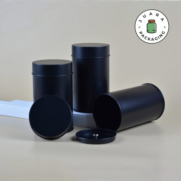 Wadah Kaleng Silinder Untuk Teh, Kopi, Rempah - Image 9