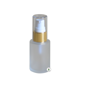 Botol Kaca Pump Leher Gold - 30 ml