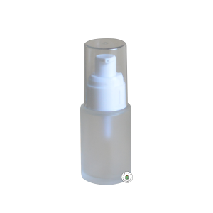 Botol Frosted Pump Putih - 30 ml