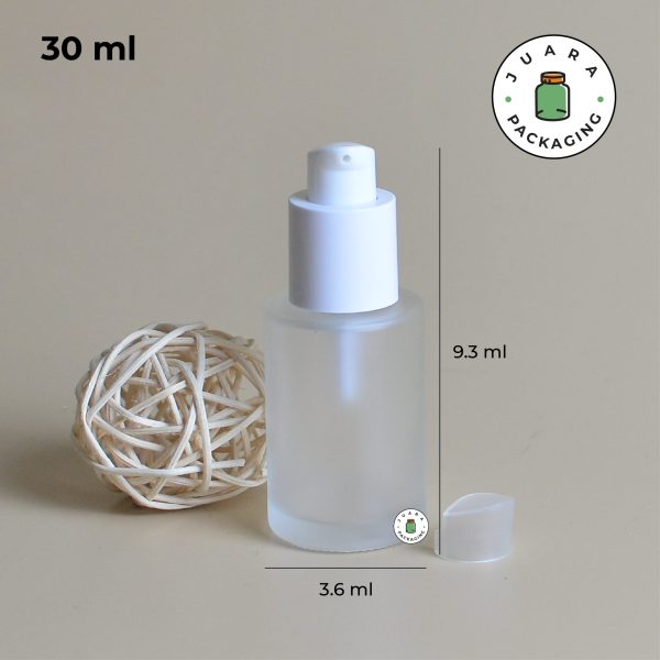 Botol Pump Kaca Tutup Topi - 30 ml - Image 4
