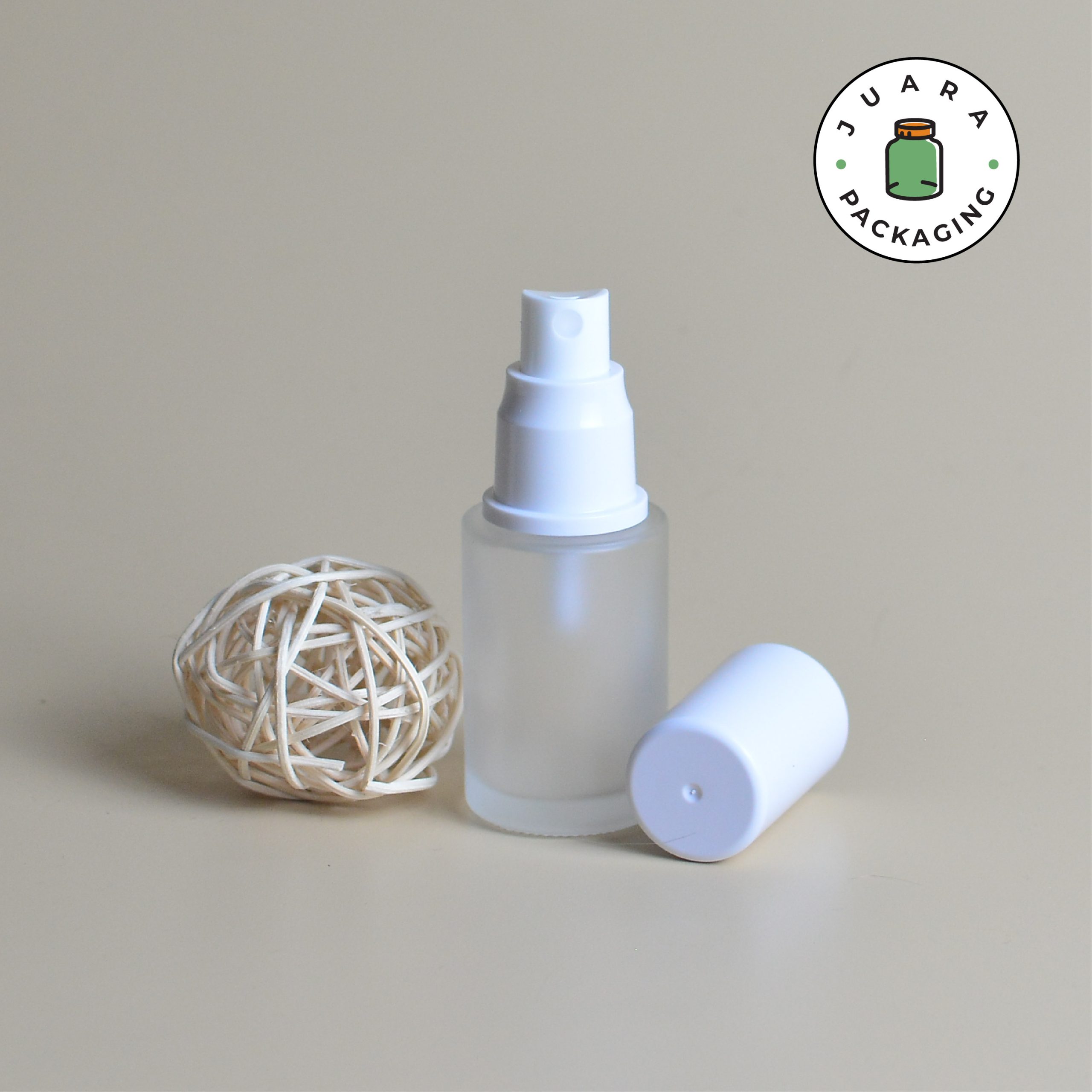 Botol Spray Kaca Tutup Putih - 30 ml - Image 4