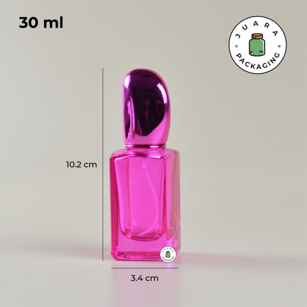 Botol Parfum Kaca Pink - 30 ml - Image 4